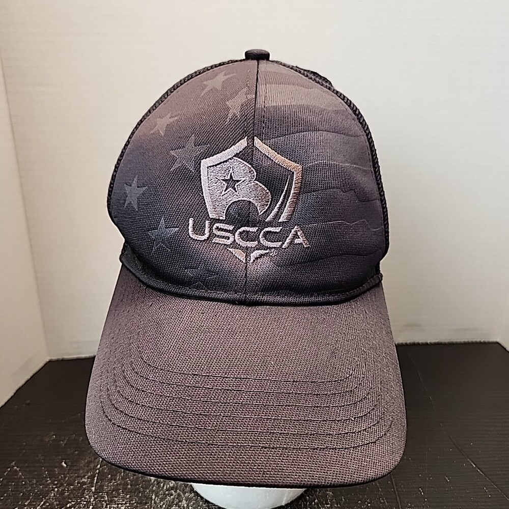 USCCA Snap Back Hat Cap Black Embroidered Adjustable Concealed Carry Association